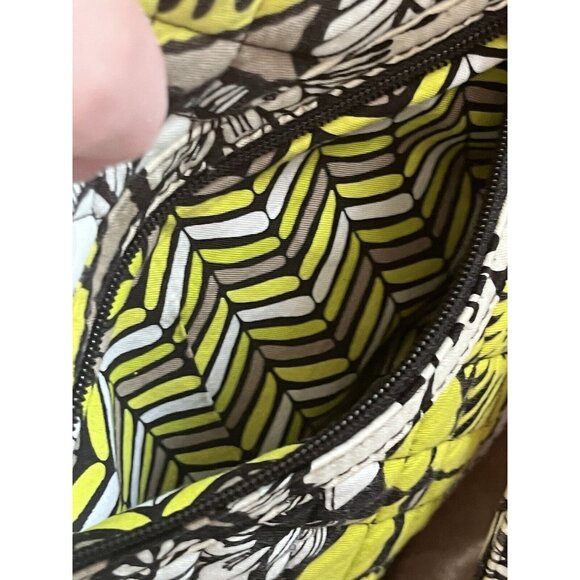 Vera Bradley Retired Emily Satchel Citron Quilted Shoulder Purse NICE SEE PHOTOS - Picture 12 of 16